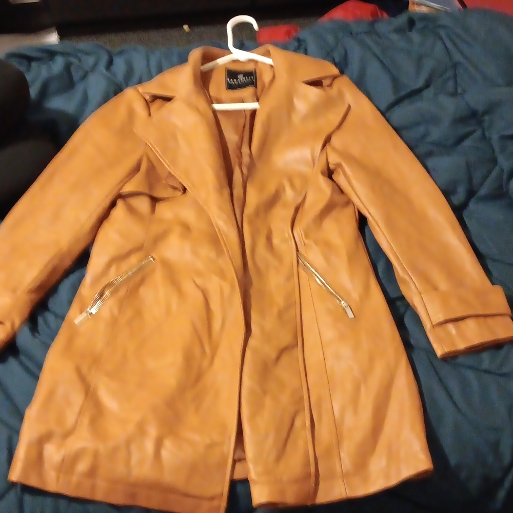 Leather coat
